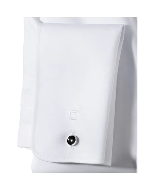 Olymp Level Five Kauluspaita, Body Fit Tuplamansetti Valkoinen 4 Olymp Level Five Kauluspaita, Body Fit Tuplamansetti Valkoinen - Image 4