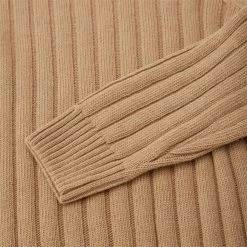 Hugo Boss Miesten Neule, LAARON Beige -Makia kauppa 178955 camel 04 t20220815081045