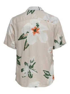 Only And Sons Miesten Lyhythihainen Kauluspaita ONSDAN LIFE REG SS AOP VISCOSE SHIRTNOOS Valkopohjainen Kuosi -Makia kauppa 340 22021965 901 2
