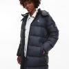 Calvin Klein Jeans Miesten Untuvatakki K ESS LONG HOODED DOWN JACKET Musta