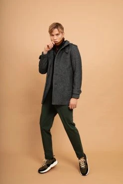 Selected Miesten Villakangastakki NOAH WOOL Harmaa Kuosi -Makia kauppa 884 16081429 92