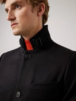 J.Lindeberg Miesten Villakangastakki HOLGER COMPACT MELTON COAT Musta -Makia kauppa 93 fmow04540 99 13