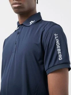 J.Lindeberg Miesten Pikeepaita TOUR TECH GOLF REG FIT GOLF POLO Tummansininen -Makia kauppa 93 gmjt06337 39 5