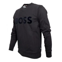 Hugo Boss Miesten Collegepusero STADLER 192 Musta -Makia kauppa boss musta2