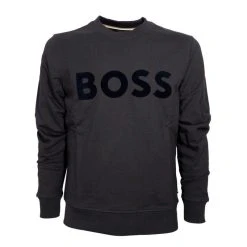 Hugo Boss Miesten Collegepusero STADLER 192 Musta -Makia kauppa boss musta 1