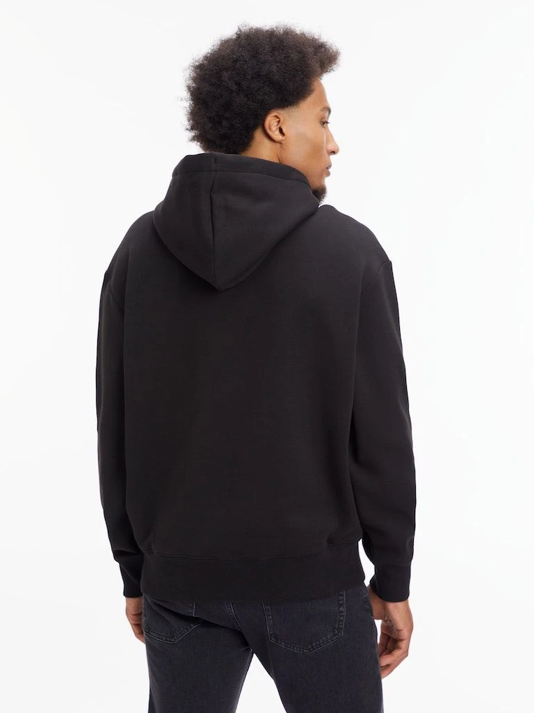 Calvin Klein Jeans Huppari, EMBRO LOGO NECK INTERLOCK HOODIE Musta 2 Calvin Klein Jeans Huppari, EMBRO LOGO NECK INTERLOCK HOODIE Musta - Image 2