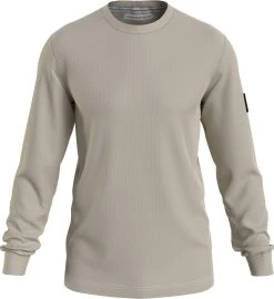 Calvin Klein Jeans Miesten Collegepaita Monogram Badge Waffle Beige