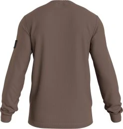 Makia kauppa -Makia kauppa calvin klein jeans miesten collegepaita monogram badge waffle keskiruskea 2