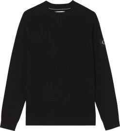 Calvin Klein Jeans Miesten Neule Monologo Badge Sweater Musta