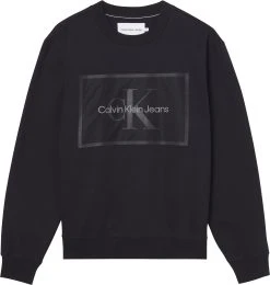 Calvin Klein Jeans Miesten Collegepaita Monologo Mesh Box Tee Musta