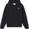 Calvin Klein Jeans Miesten Huppari STACKED LOGO ZIP TROUGH Musta