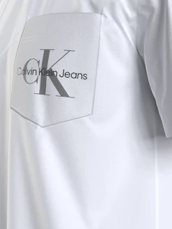 Calvin Klein Jeans Miesten T-Paita Monogram Logo Valkoinen -Makia kauppa calvin klein jeans miesten t paita monogram logo valkoinen 4