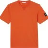 Calvin Klein Jeans Miesten T-Paita Monologo Sleeve Badge Reg Tee Oranssi