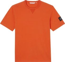 Calvin Klein Jeans Miesten T-Paita Monologo Sleeve Badge Reg Tee Oranssi