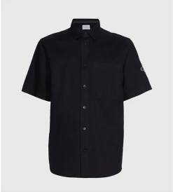 Calvin Klein Jeans Paita, LINEN SS SHIRT Musta