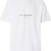 Calvin Klein Jeans T-paita, MONOLOGO OTTOMAN RIB TEE Valkoinen
