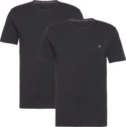 Calvin Klein Miesten Lyhythihainen T-paita CREW NECK 2-PACK Musta