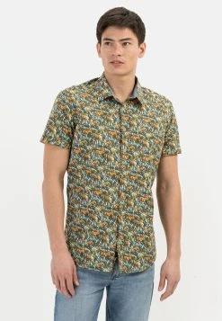 Camel Active Miesten Kauluspaita 409235-7S43 REGULAR FIT Oranssi Kuosi