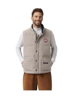 Canada Goose Miesten Toppaliivi, Freestyle Crew Vest Beige