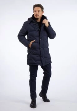 Daniel Hechter K HIGHT TECH DOWN JACKET MID LONG Tummansininen