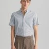 Gant Lyhythihainen Kauluspaita, DOT PRINT SS SHIRT Sininen Kuosi