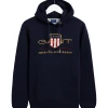 Gant, Miesten Huppari, Archive Shield Hoodie Tummansininen