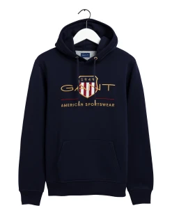 Gant, Miesten Huppari, Archive Shield Hoodie Tummansininen