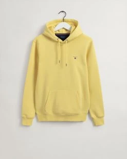 Gant Miesten Huppari, ORIGINAL SWEAT HOODIE Kirkkaankeltainen