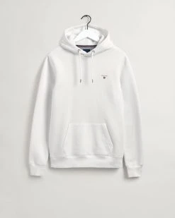 Gant Miesten Huppari, ORIGINAL SWEAT HOODIE Valkoinen