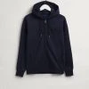 Gant Miesten Huppari TONAL ARCHIVE ZIP HOODIE Tummansininen