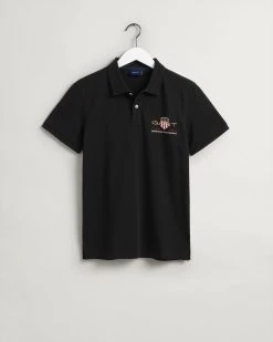 Gant Miesten Pikeepaita ARCHIVE SHIELD SS PIKEE Musta