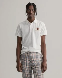 Gant Miesten Pikeepaita ARCHIVE SHIELD SS PIKEE Valkoinen