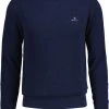 Gant Miesten Puuvillaneule, Cotton Pikee Crew Indigo
