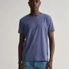 Gant Miesten T-Paita, Solid T-Shirt NOS Tummansininen