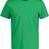 Gant Miesten T-Paita, Solid T-Shirt NOS Vihreä