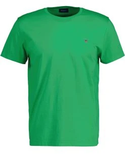 Gant Miesten T-Paita, Solid T-Shirt NOS Vihreä
