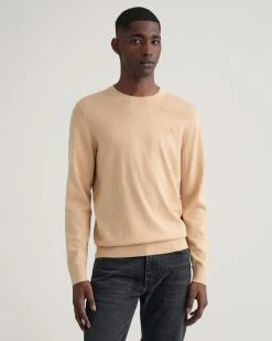 Gant Neulepusero, COTTON CASHMERE Beige