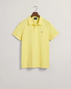 Gant Pikeepaita, Solid Pique Regular Fi Keltainen