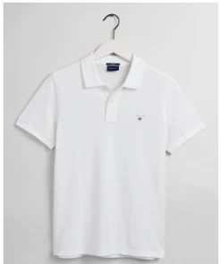 Gant Pikeepusero, Solid Pique Regular Fi Valkoinen