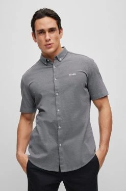 Hugo Boss Kauluspaita, BIADIA-R JERSEY Sininen Kuosi