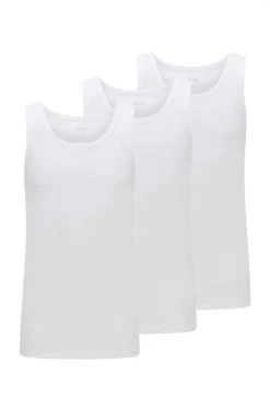 Hugo Boss Miesten Aluspaita, 3-pack Valkoinen