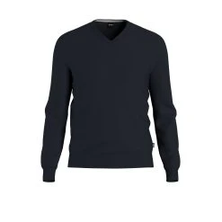 Hugo Boss Miesten Neule BARAM V-NECK Tummansininen