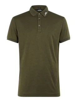J.Lindeberg Miesten Pikeepaita KV REGULAR FIT GOLF POLO Vihreä Kuosi