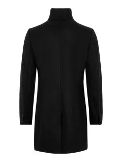 J.Lindeberg Miesten Villakangastakki HOLGER COMPACT MELTON COAT Musta -Makia kauppa j lindeberg miesten villakangastakki holger compact melton musta 2 scaled