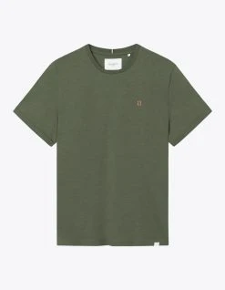 LES DEUX Miesten T-paita K NORREGAARD T-SHIRT Armeijanvihreä