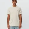 LES DEUX Miesten T-paita K NORREGAARD T-SHIRT Luonnonvalkoinen