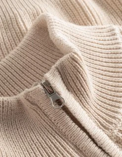 LES DEUX Neule, FLETCHER RIB HALF ZIP Luonnonvalkoinen -Makia kauppa les deux neule fletcher rib half zip luonnonvalkoinen 3
