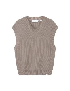 LES DEUX Neuleliivi,FLORENT RIB SLIPOVER Beige