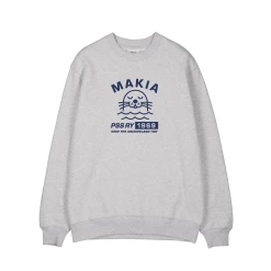Makia Collegepaita, KONNUS SWEATSHIRT Keskiharmaa
