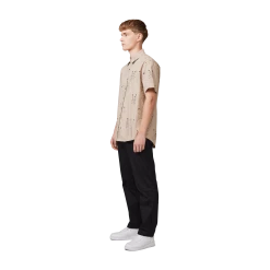 Makia Kauluspaita, LYNX SHIRT Beige -Makia kauppa makia kauluspaita lynx shirt beige 3